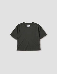 MHL. SIMPLE T SHIRT | COTTON LINEN JERSEY | ASSAM