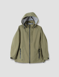 MIZUNO RAIN JACKET | NYLON POPLIN | LIGHT KHAKI