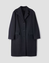 OVERCOAT | HEAVY WOOL MELTON | MIDNIGHT