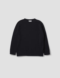 SEAMLESS BED JUMPER | MERINO CASHMERE | BLACK