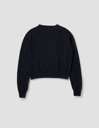 SHORT CLASSIC CREW NECK | CASHMERE TWIST

 | DARK NAVY TWIST