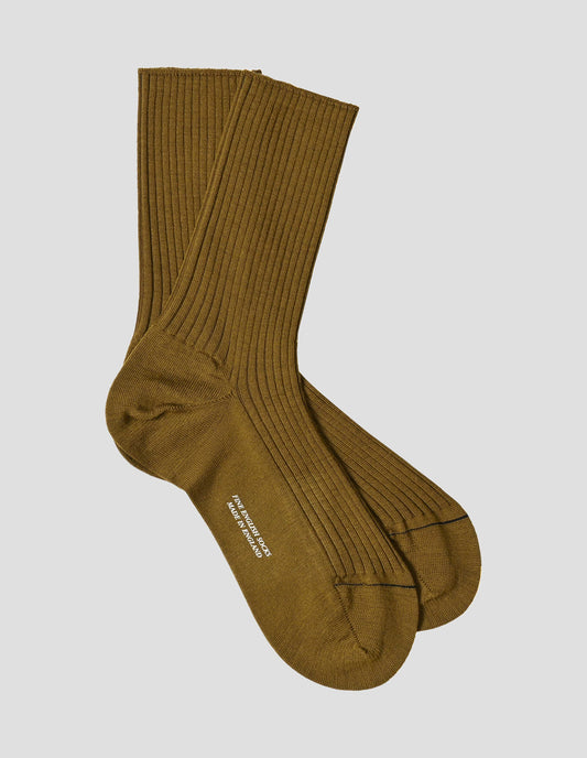 FULL RIB SOCK | FINE MERINO | MUSTARD