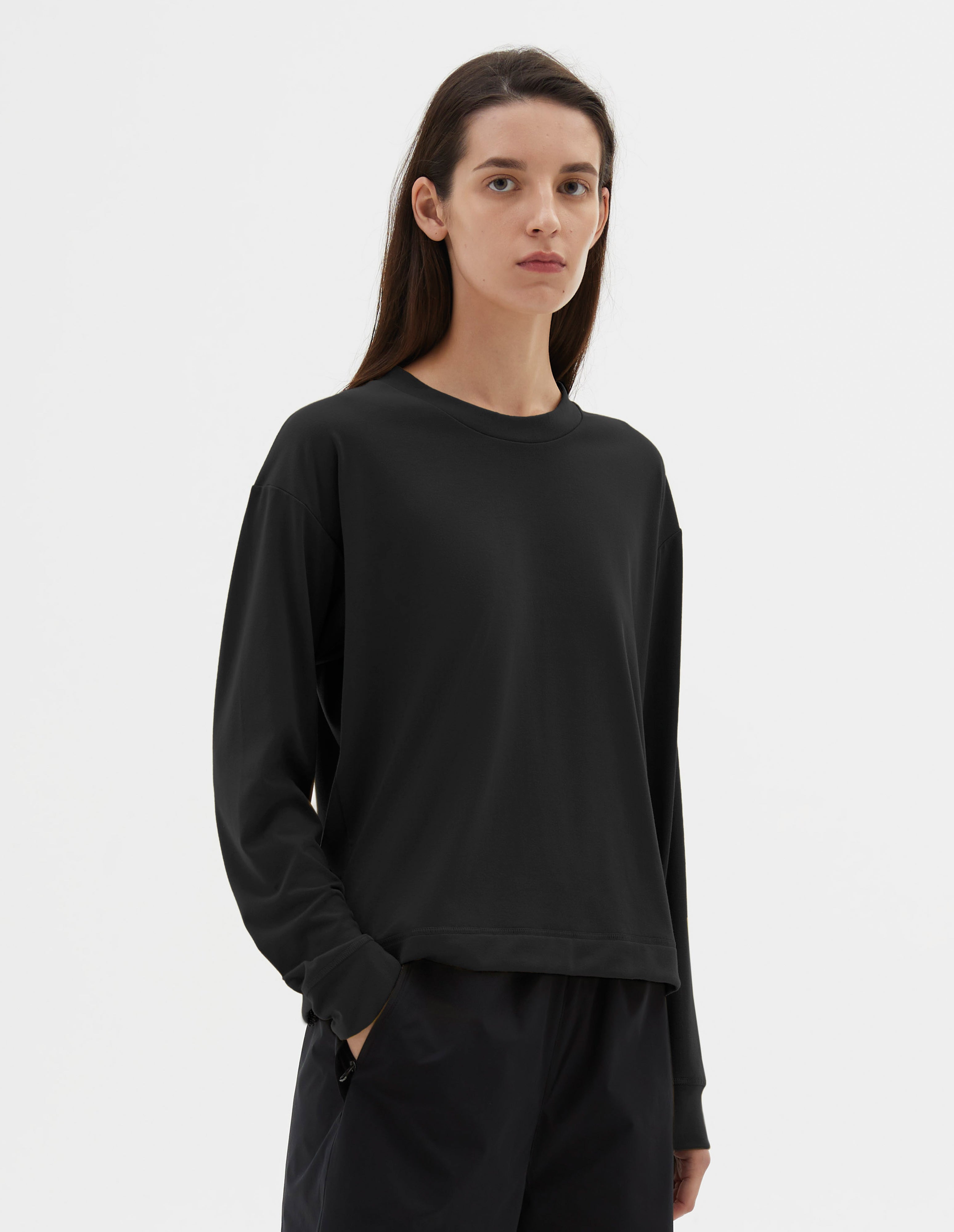 Black polyester Mizuno long sleeve top Margaret Howell