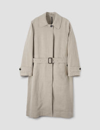 FLY FRONT MAC | STONE WASHED LINEN | NATURAL