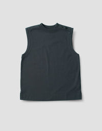 MHL. BUTTON SHOULDER TANK | DRY HANDLE JERSEY | INK