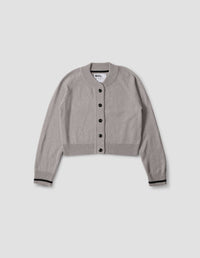 MHL. CROPPED CARDIGAN | WOOL COTTON | STRING