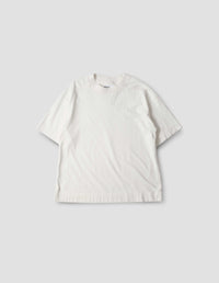 MHL. RELAXED T SHIRT | LIGHTWEIGHT DRY JERSEY | OFF WHITE