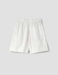 MHL. SCOUT SHORTS | COTTON LINEN PLAINWEAVE | OFF WHITE