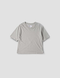 MHL. SIMPLE T SHIRT | ORGANIC COTTON LINEN JERSEY | ICE