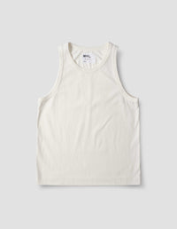 MHL. SURPLUS VEST | HEAVY COTTON JERSEY | OFF WHITE