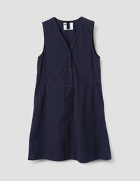 MHL. UNIFORM DRESS | INDIGO COTTON PLAINWEAVE | INDIGO