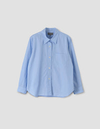 MONOGRAM SHIRT | SOFT END ON END COTTON | SOFT BLUE