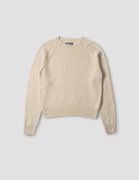 SHORT CLASSIC CREW NECK | ALPACA YAK | ECRU