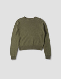 SHORT CLASSIC CREW NECK | ALPACA YAK | JUNIPER GREEN