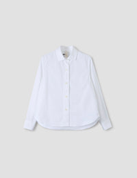 MHL. SIMPLE SHIRT | COMPACT COTTON POPLIN | WHITE