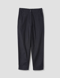 MHL. TAB WAIST TAPERED TROUSER | INDIGO TWILL | INDIGO