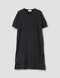 NIGHT T SHIRT | SEA ISLAND COTTON | BLACK