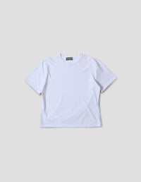 BOYS T SHIRT  | FINE COTTON JERSEY 
 | WHITE