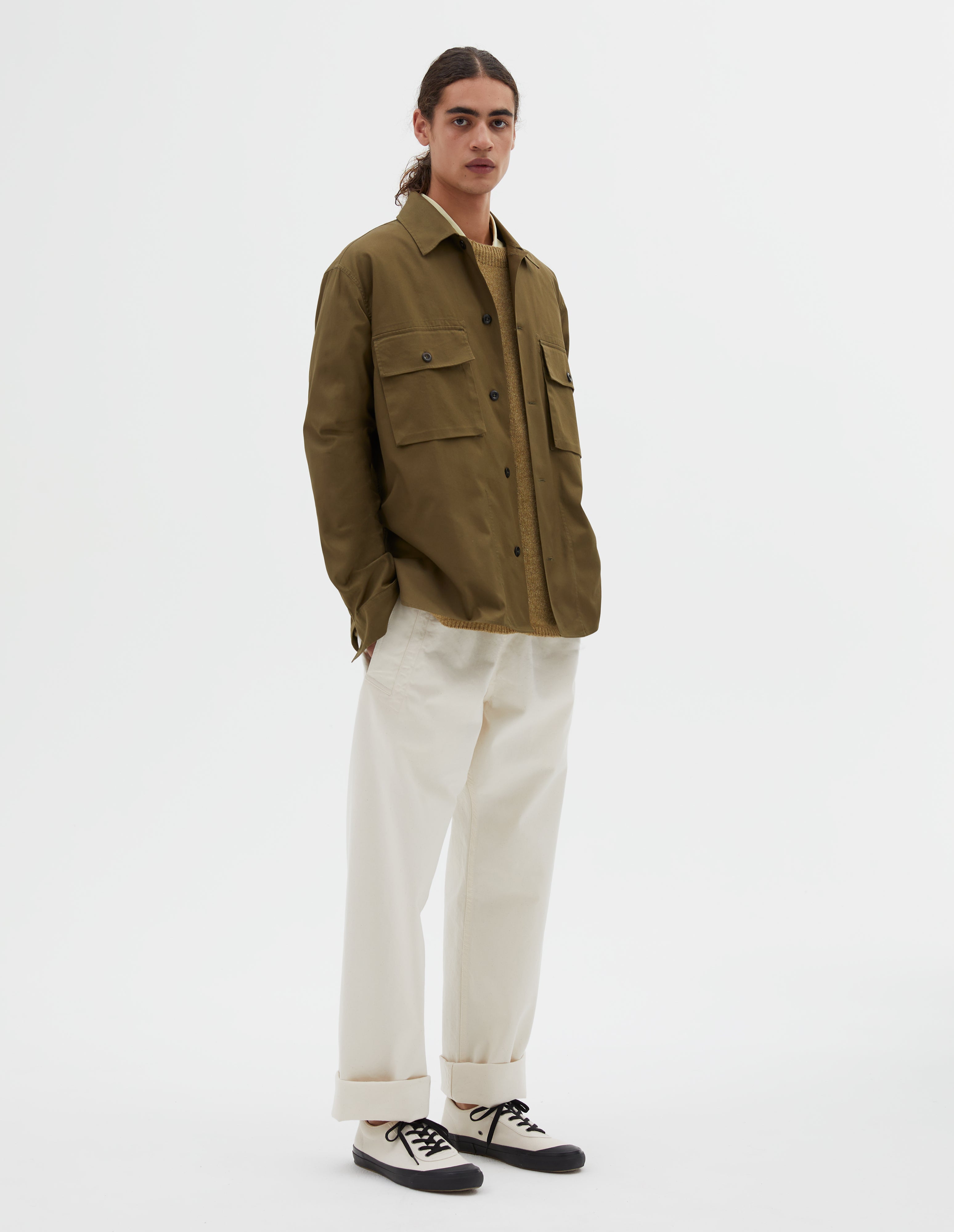 Seaweed cotton surplus shirt | MHL. by Margaret Howell