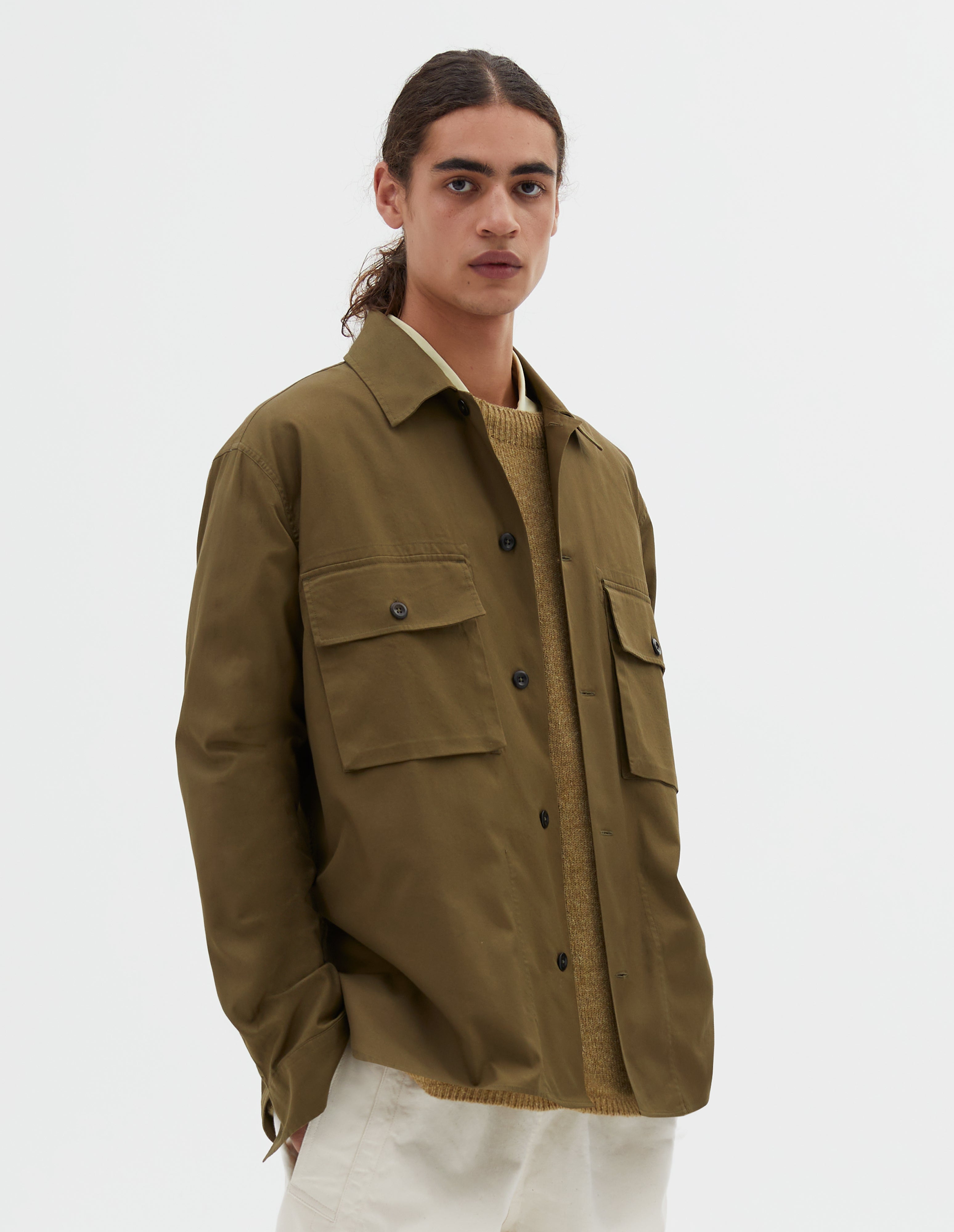 Seaweed cotton surplus shirt | MHL. by Margaret Howell