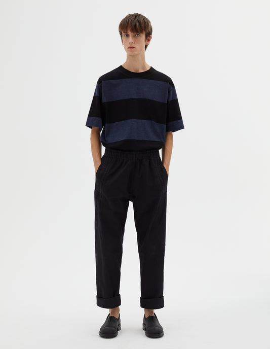 MHL. WIDE LEG JOGGER  | INDIGO TWILL  | INDIGO