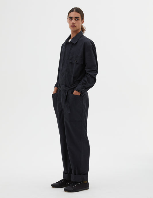 MHL. OVERALLS | CRISP COTTON TWILL | BLACK