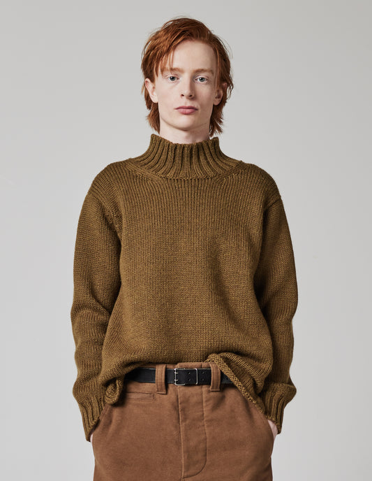 MHL. WIDE NECK SWEATER | BRITISH WOOL
 | THICKET